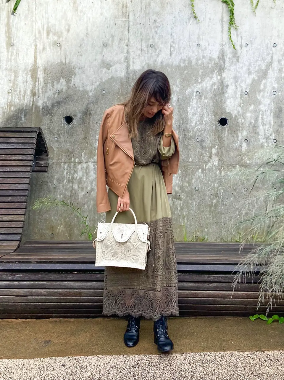 ORIGINATED IN GRACE CONTINENTAL yukimi yonee コーディネート画像