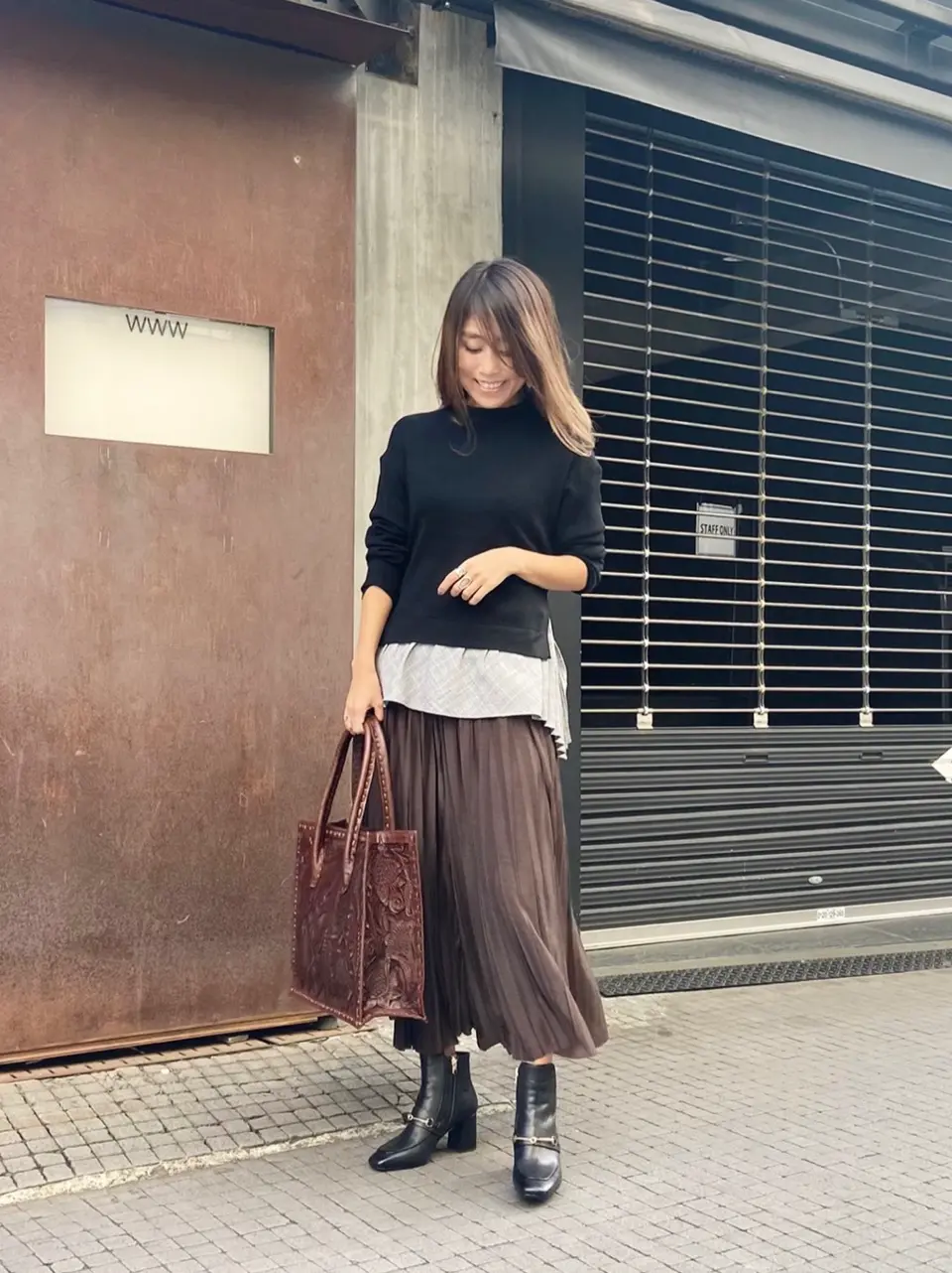 ORIGINATED IN GRACE CONTINENTAL yukimi yonee コーディネート画像