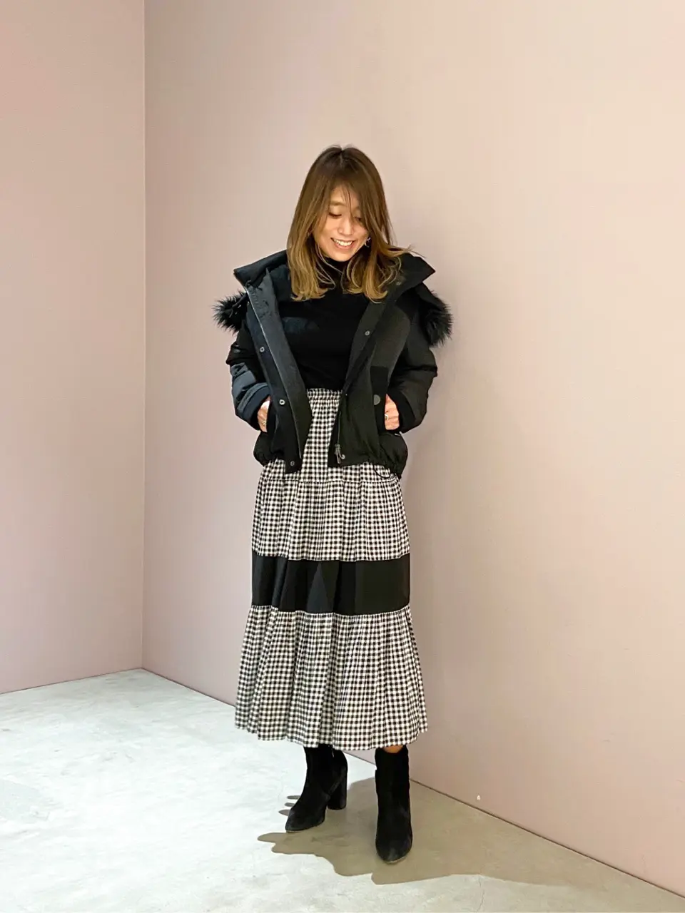 ORIGINATED IN GRACE CONTINENTAL yukimi yonee コーディネート画像