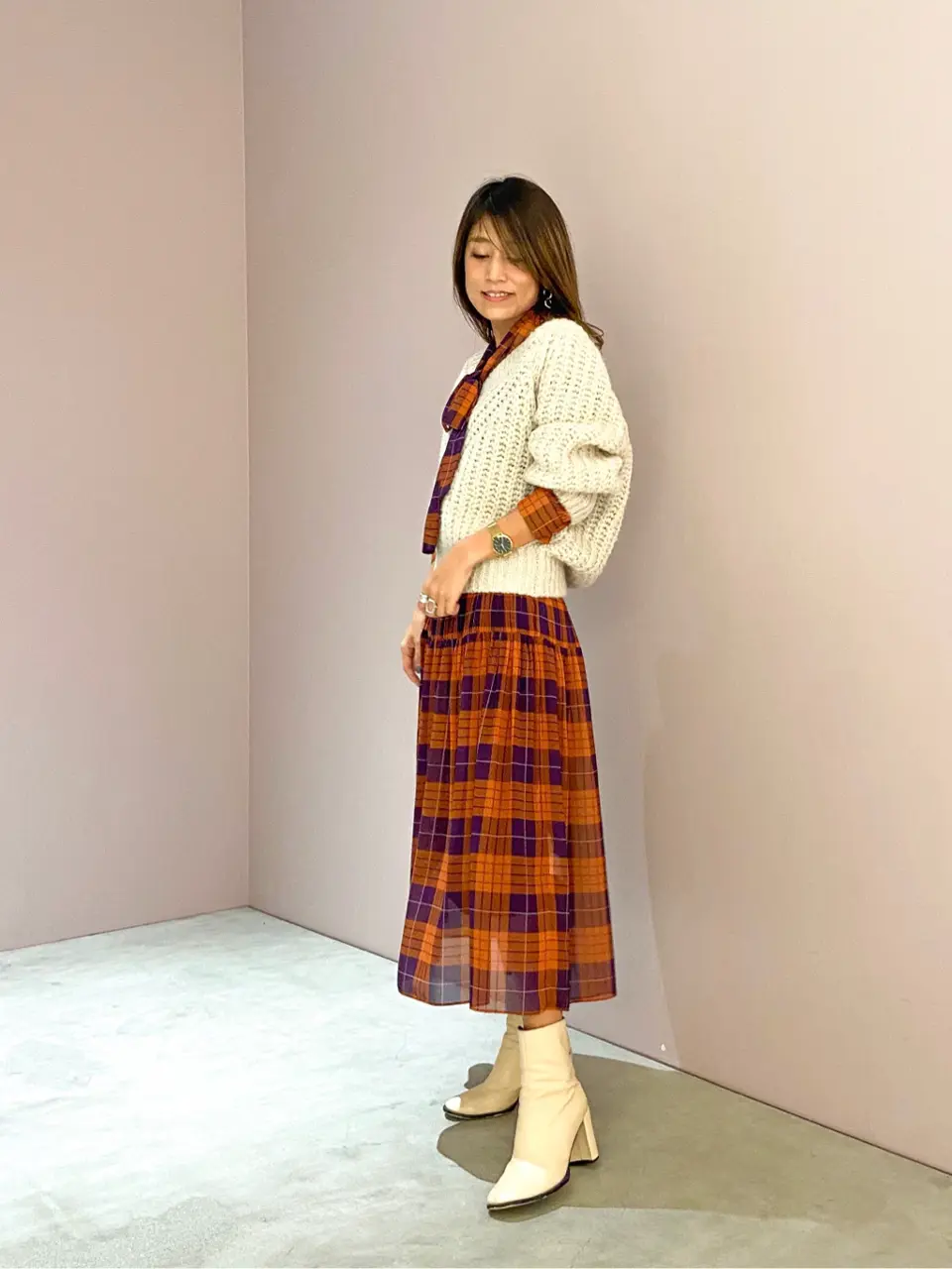 ORIGINATED IN GRACE CONTINENTAL yukimi yonee コーディネート画像