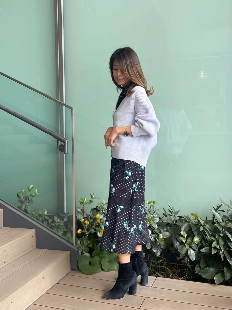 ORIGINATED IN GRACE CONTINENTAL yukimi yonee コーディネート画像