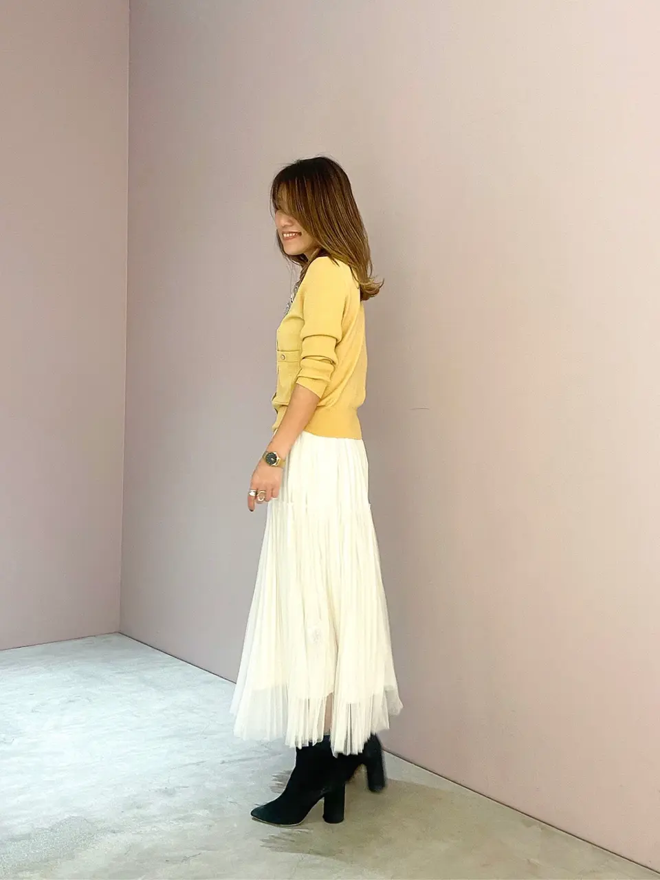 ORIGINATED IN GRACE CONTINENTAL yukimi yonee コーディネート画像