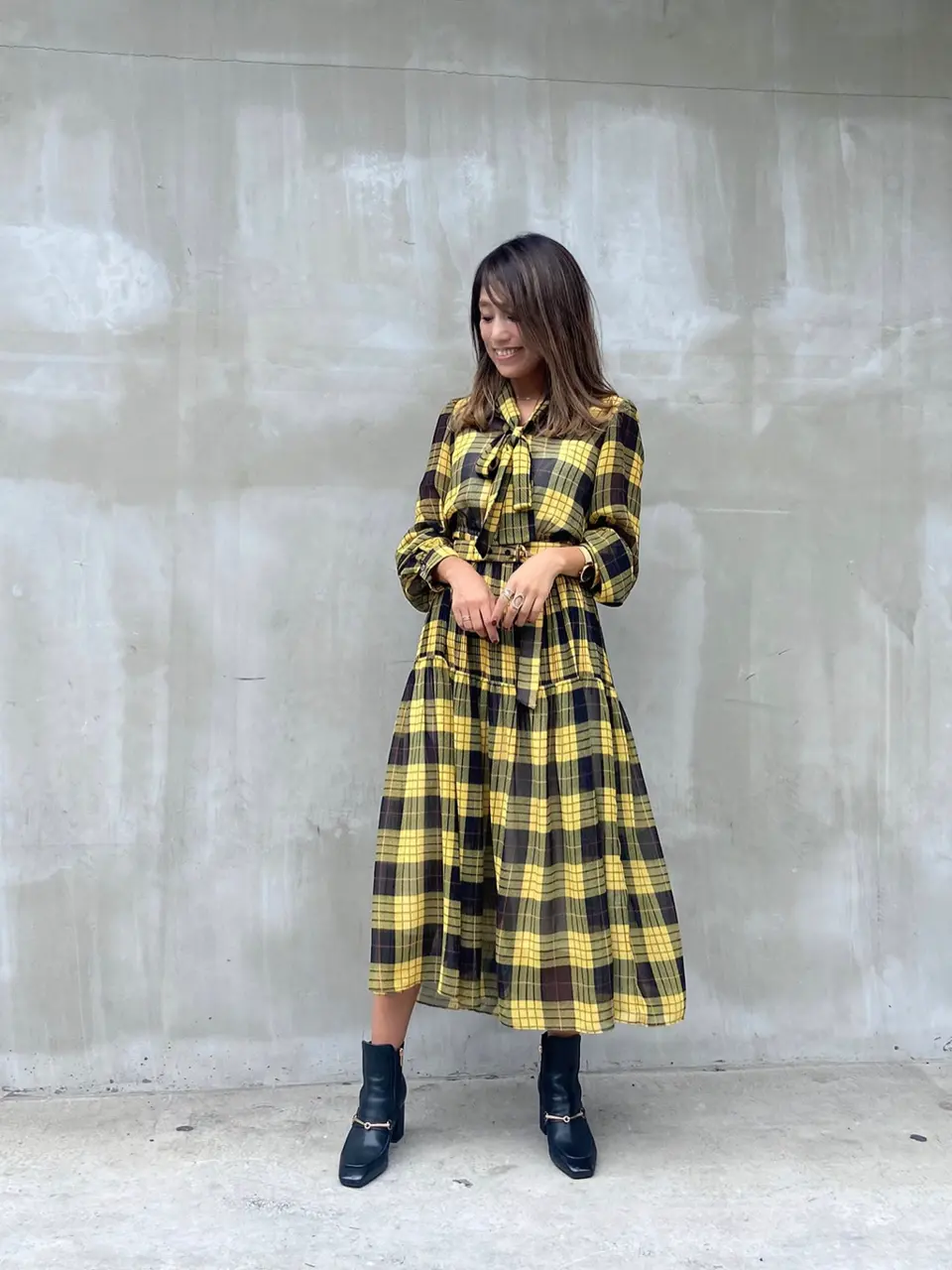 ORIGINATED IN GRACE CONTINENTAL yukimi yonee コーディネート画像