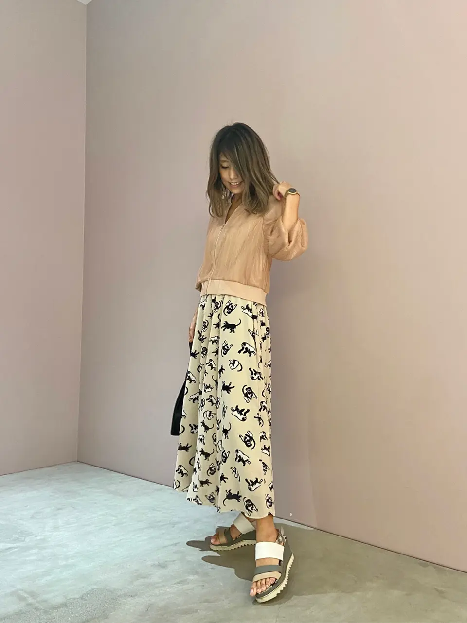 ORIGINATED IN GRACE CONTINENTAL yukimi yonee コーディネート画像