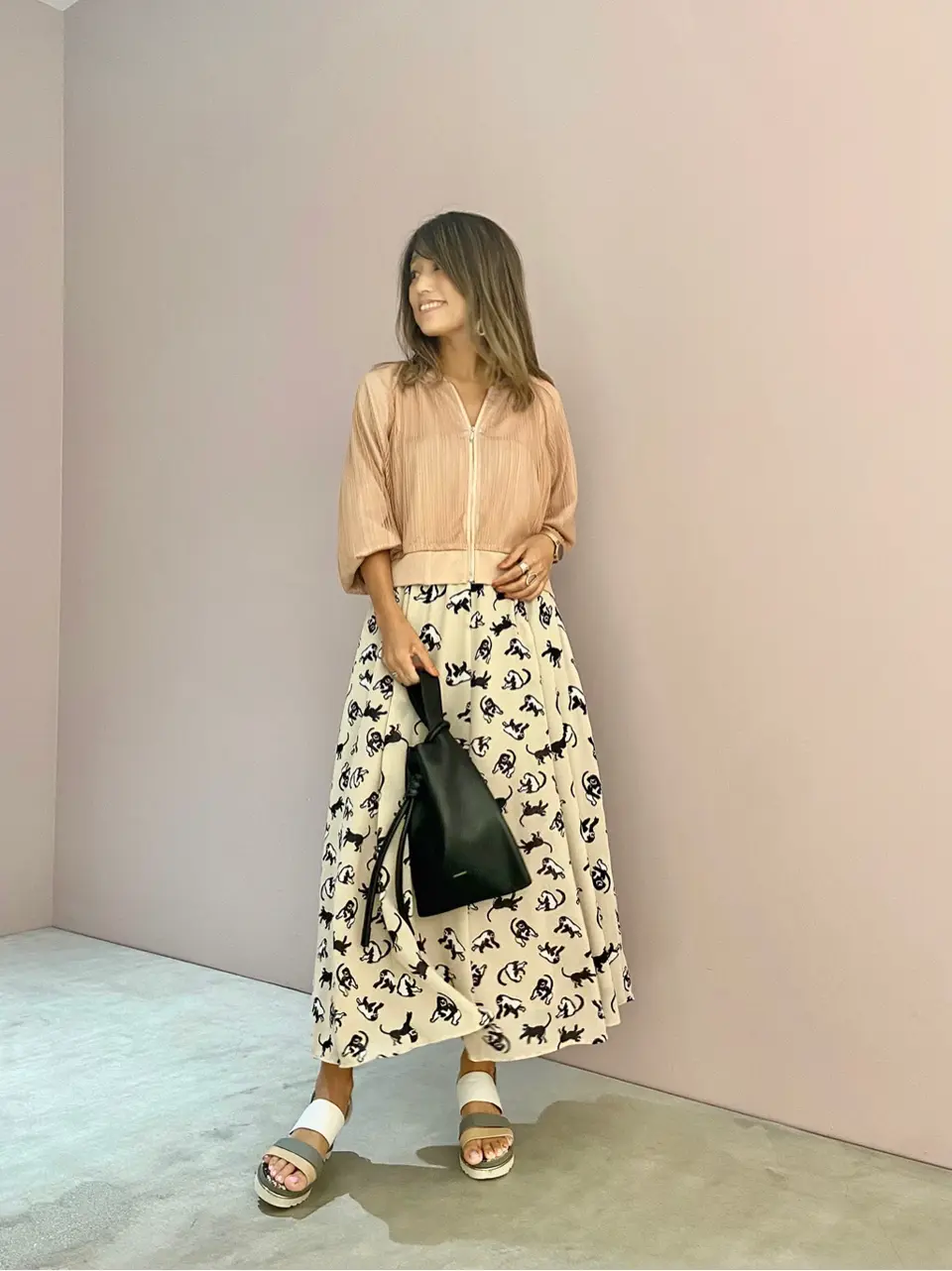 ORIGINATED IN GRACE CONTINENTAL yukimi yonee コーディネート画像