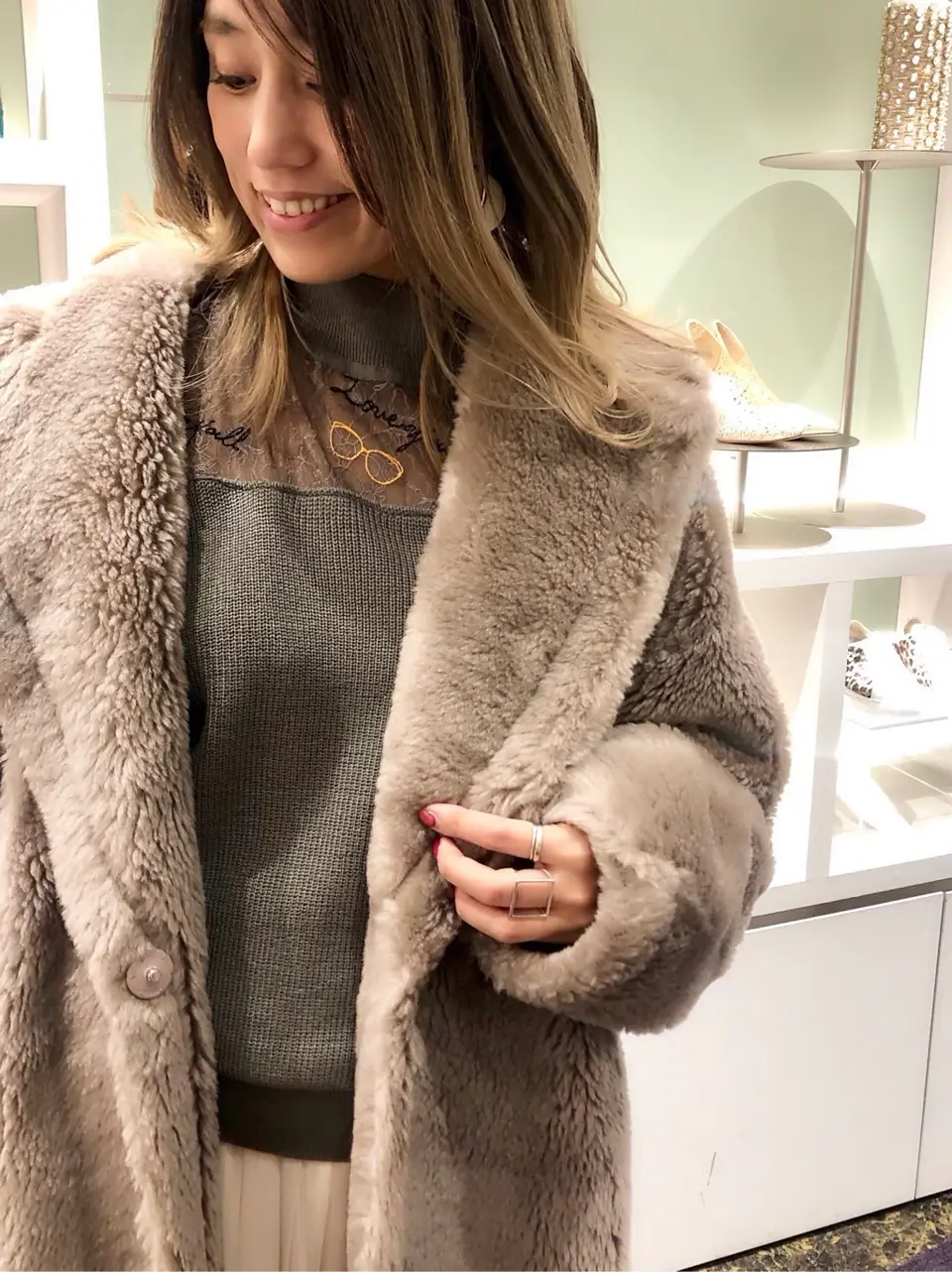 ORIGINATED IN GRACE CONTINENTAL yukimi yonee コーディネート画像