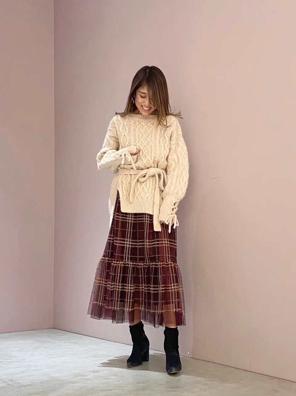 ORIGINATED IN GRACE CONTINENTAL yukimi yonee コーディネート画像