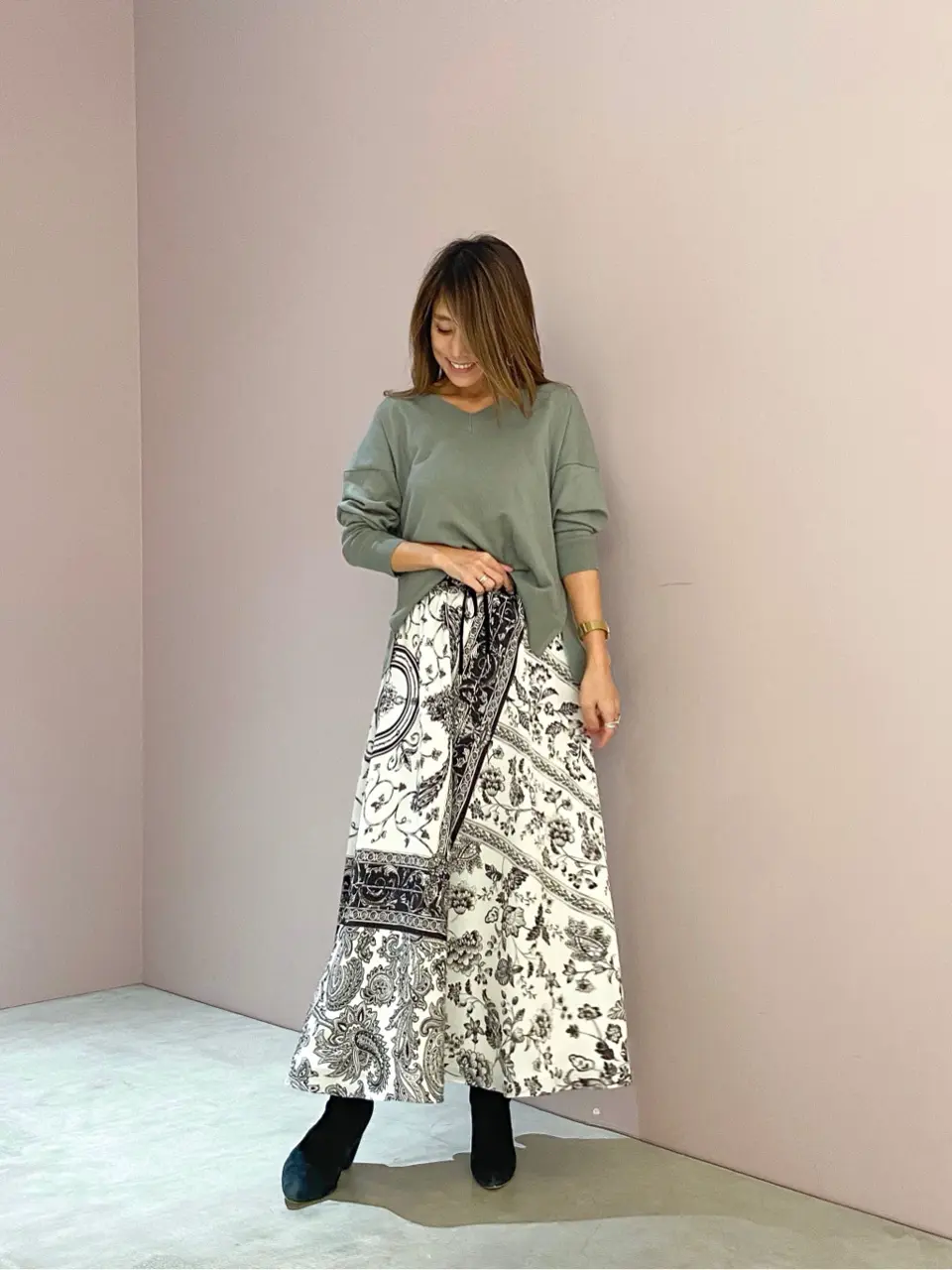 ORIGINATED IN GRACE CONTINENTAL yukimi yonee コーディネート画像