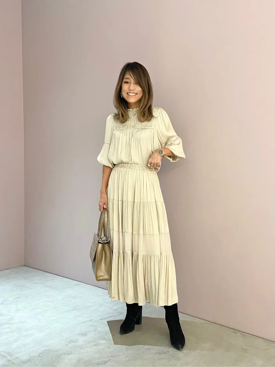 ORIGINATED IN GRACE CONTINENTAL yukimi yonee コーディネート画像