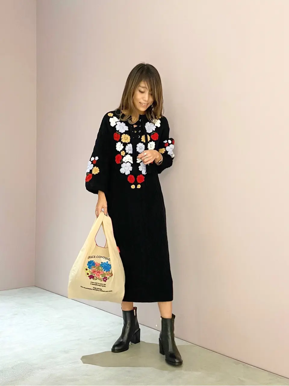 ORIGINATED IN GRACE CONTINENTAL yukimi yonee コーディネート画像