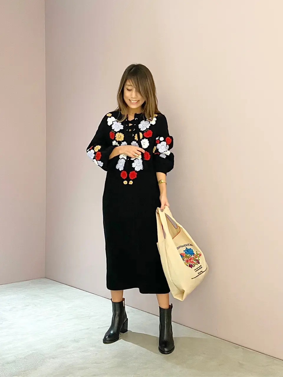 ORIGINATED IN GRACE CONTINENTAL yukimi yonee コーディネート画像