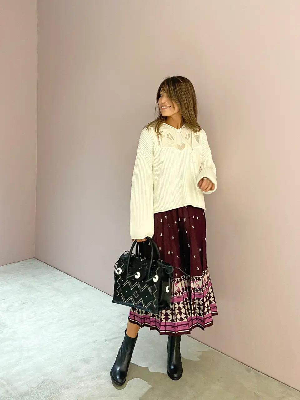 ORIGINATED IN GRACE CONTINENTAL yukimi yonee コーディネート画像