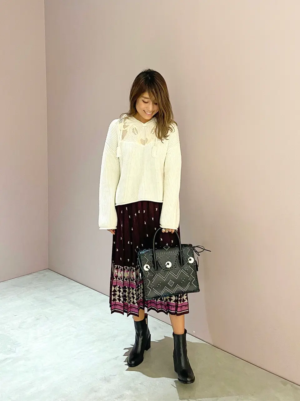 ORIGINATED IN GRACE CONTINENTAL yukimi yonee コーディネート画像