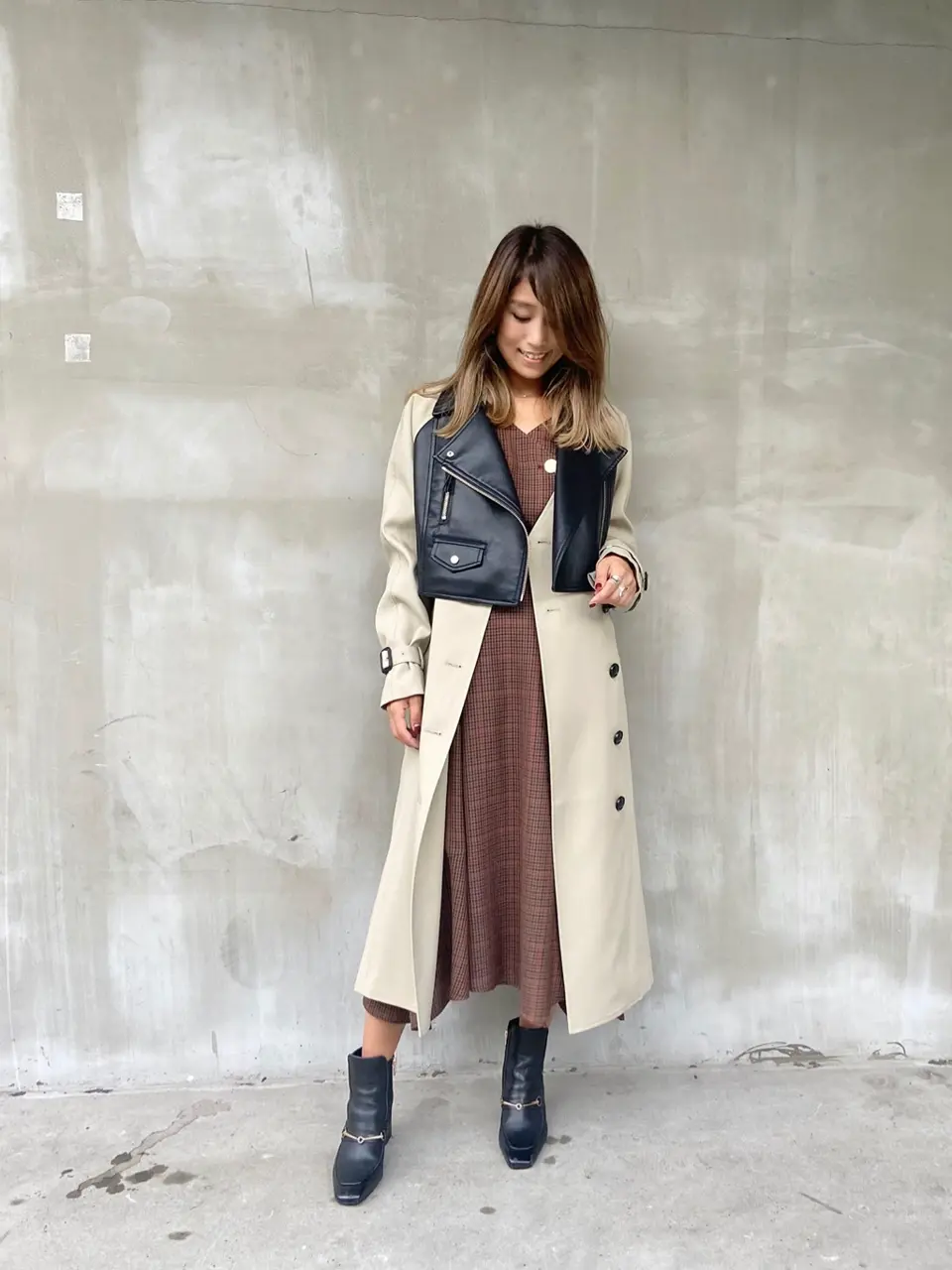 ORIGINATED IN GRACE CONTINENTAL yukimi yonee コーディネート画像