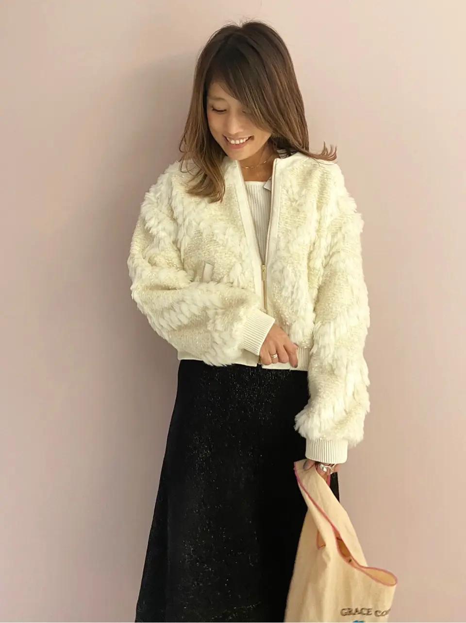 ORIGINATED IN GRACE CONTINENTAL yukimi yonee コーディネート画像