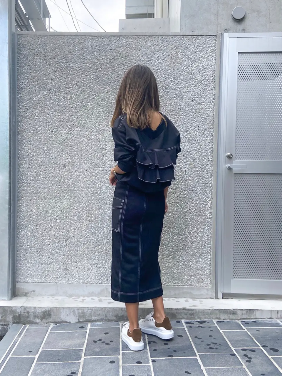 ORIGINATED IN GRACE CONTINENTAL yukimi yonee コーディネート画像