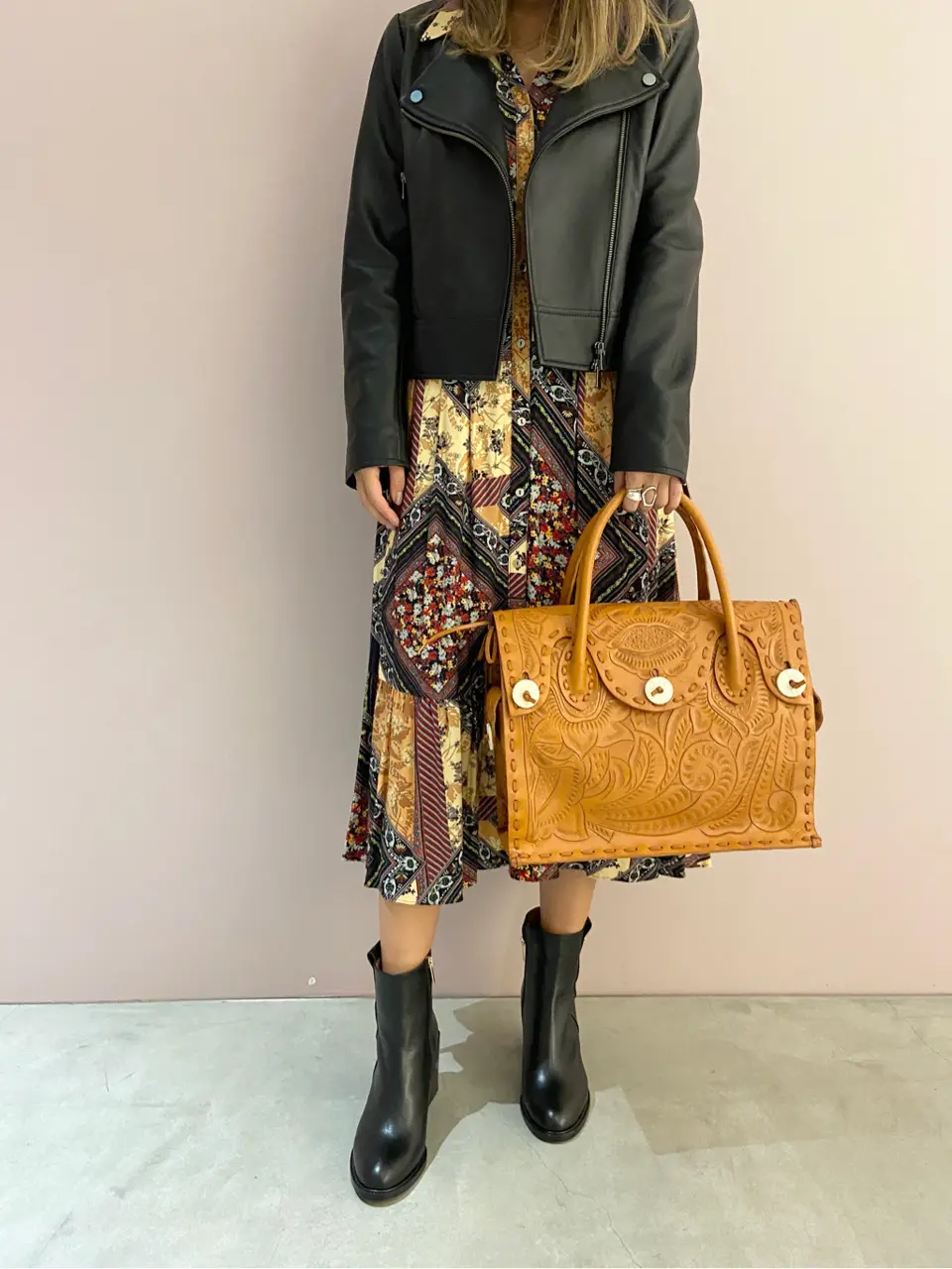 ORIGINATED IN GRACE CONTINENTAL yukimi yonee コーディネート画像