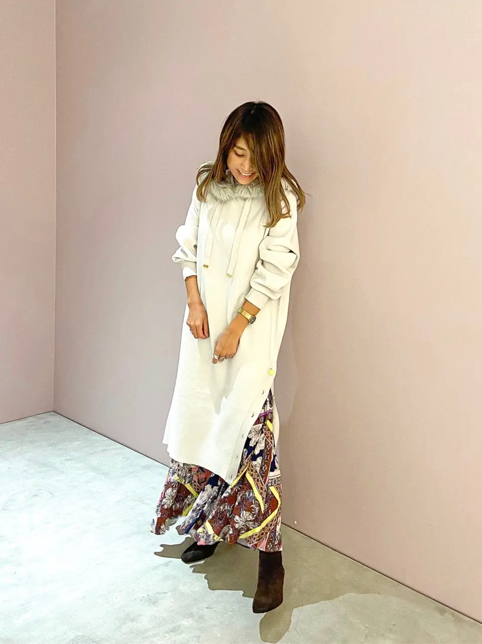 ORIGINATED IN GRACE CONTINENTAL yukimi yonee コーディネート画像