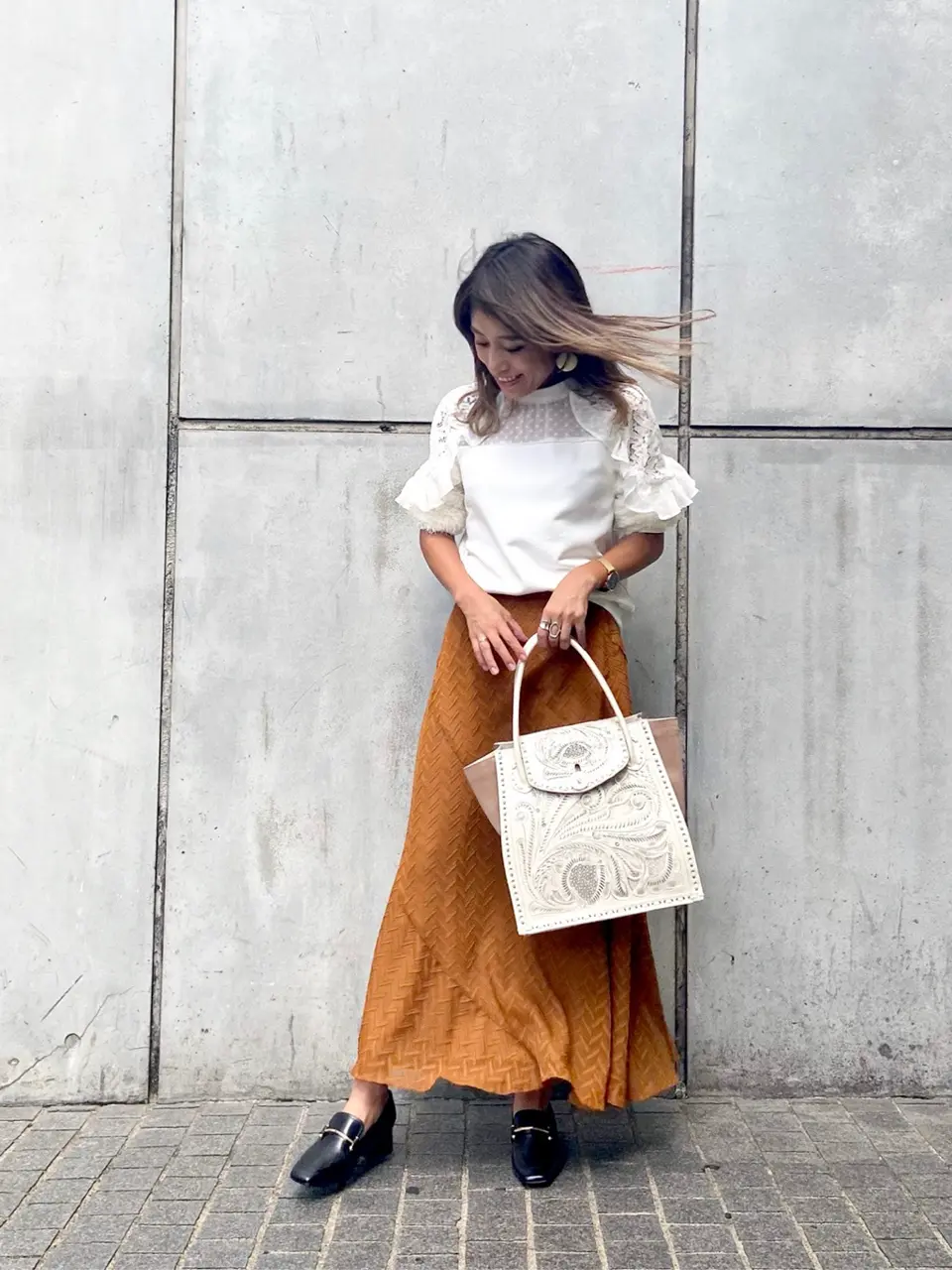 ORIGINATED IN GRACE CONTINENTAL yukimi yonee コーディネート画像