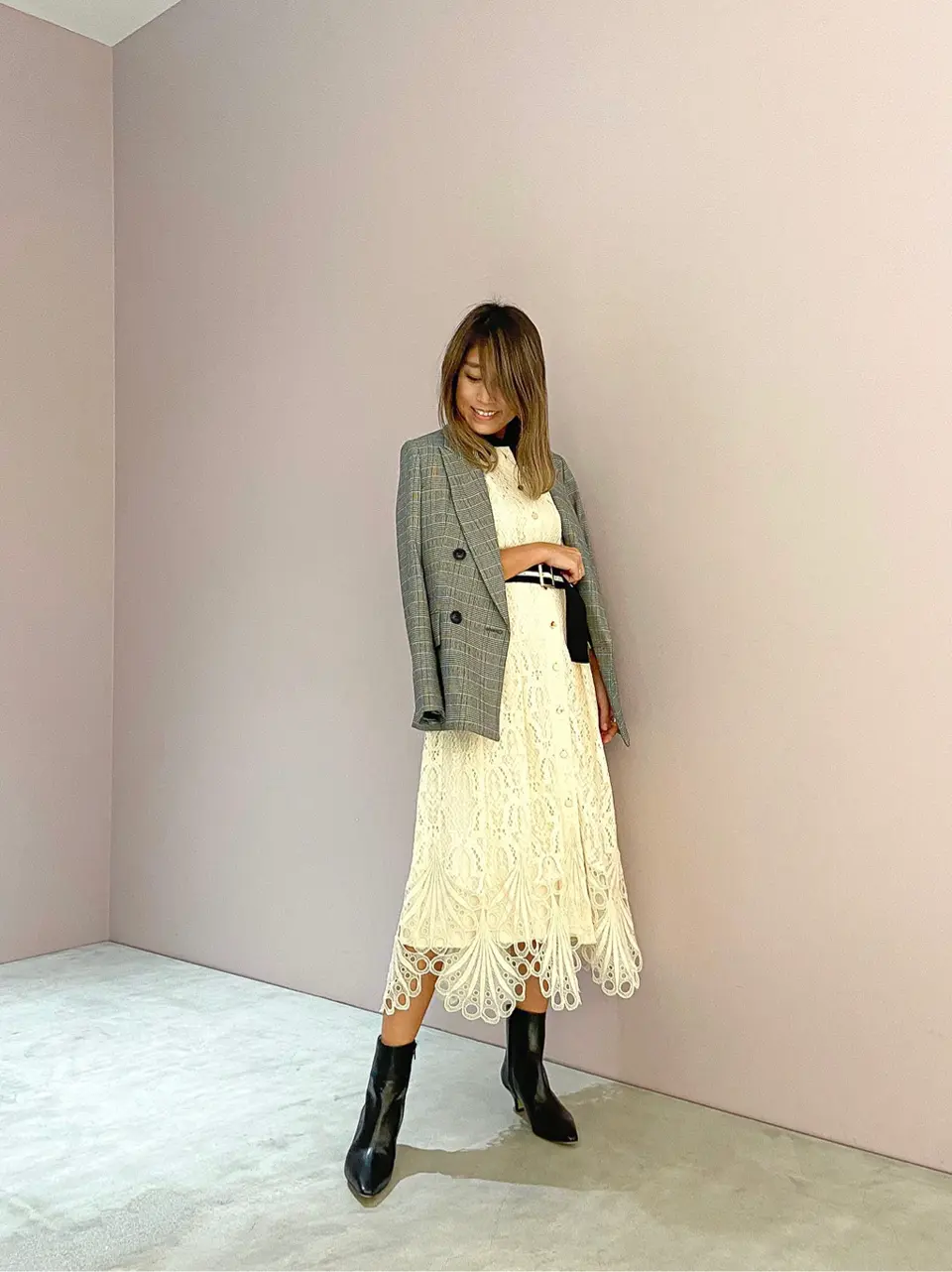 ORIGINATED IN GRACE CONTINENTAL yukimi yonee コーディネート画像