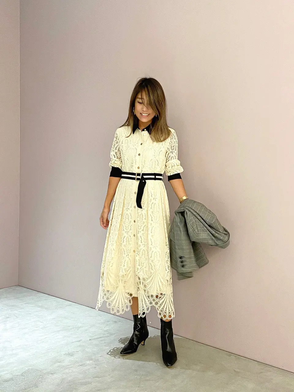 ORIGINATED IN GRACE CONTINENTAL yukimi yonee コーディネート画像