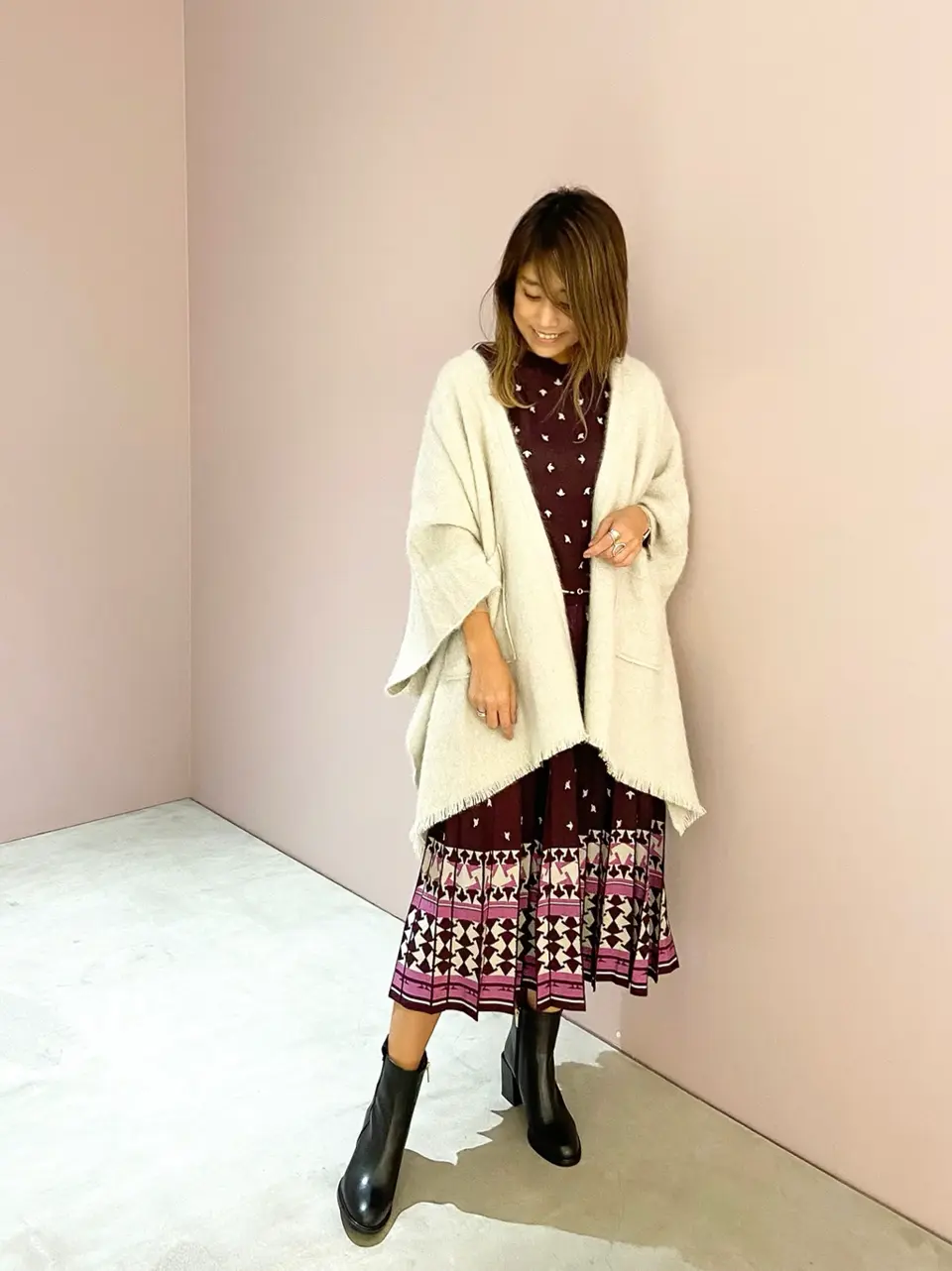 ORIGINATED IN GRACE CONTINENTAL yukimi yonee コーディネート画像