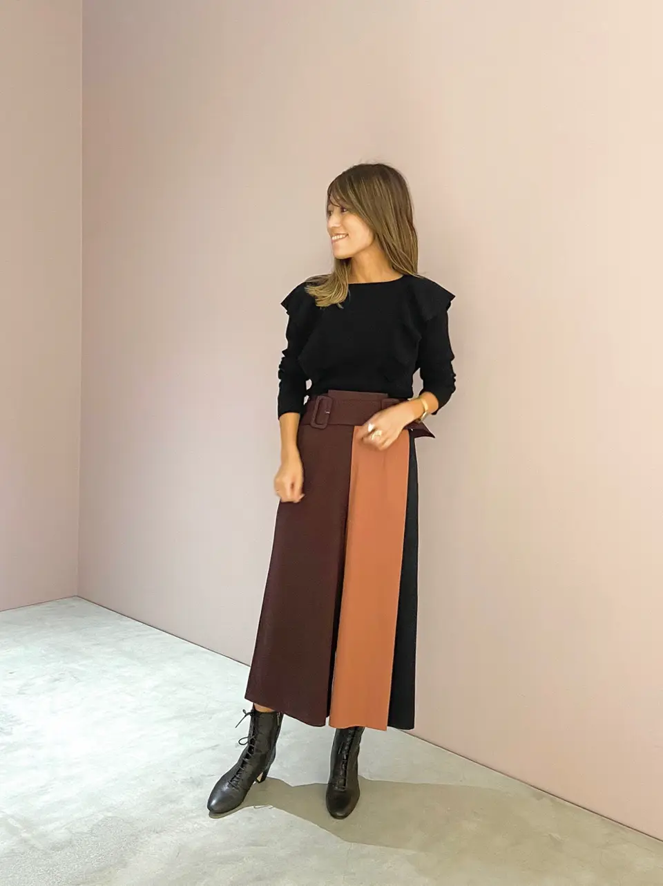 ORIGINATED IN GRACE CONTINENTAL yukimi yonee コーディネート画像