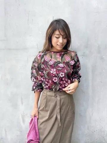 ORIGINATED IN GRACE CONTINENTAL yukimi yonee コーディネート画像