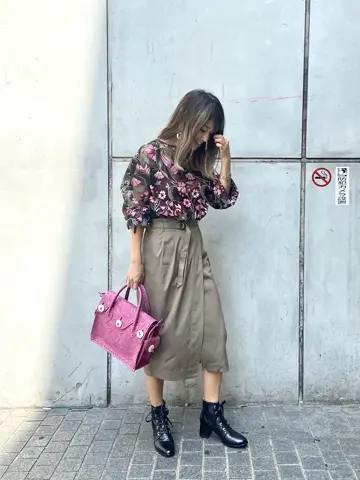 ORIGINATED IN GRACE CONTINENTAL yukimi yonee コーディネート画像