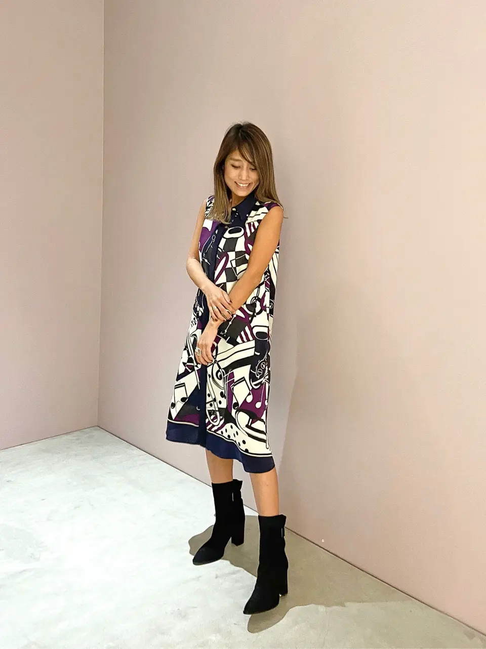 ORIGINATED IN GRACE CONTINENTAL yukimi yonee コーディネート画像