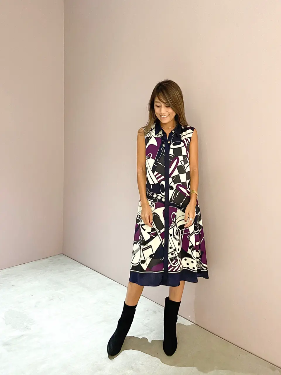 ORIGINATED IN GRACE CONTINENTAL yukimi yonee コーディネート画像