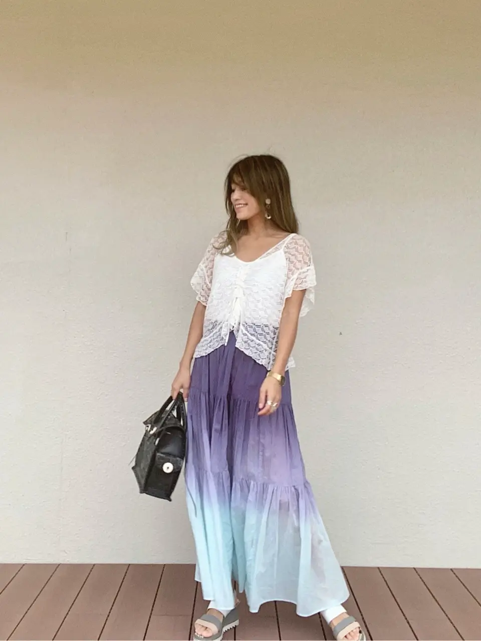 ORIGINATED IN GRACE CONTINENTAL yukimi yonee コーディネート画像