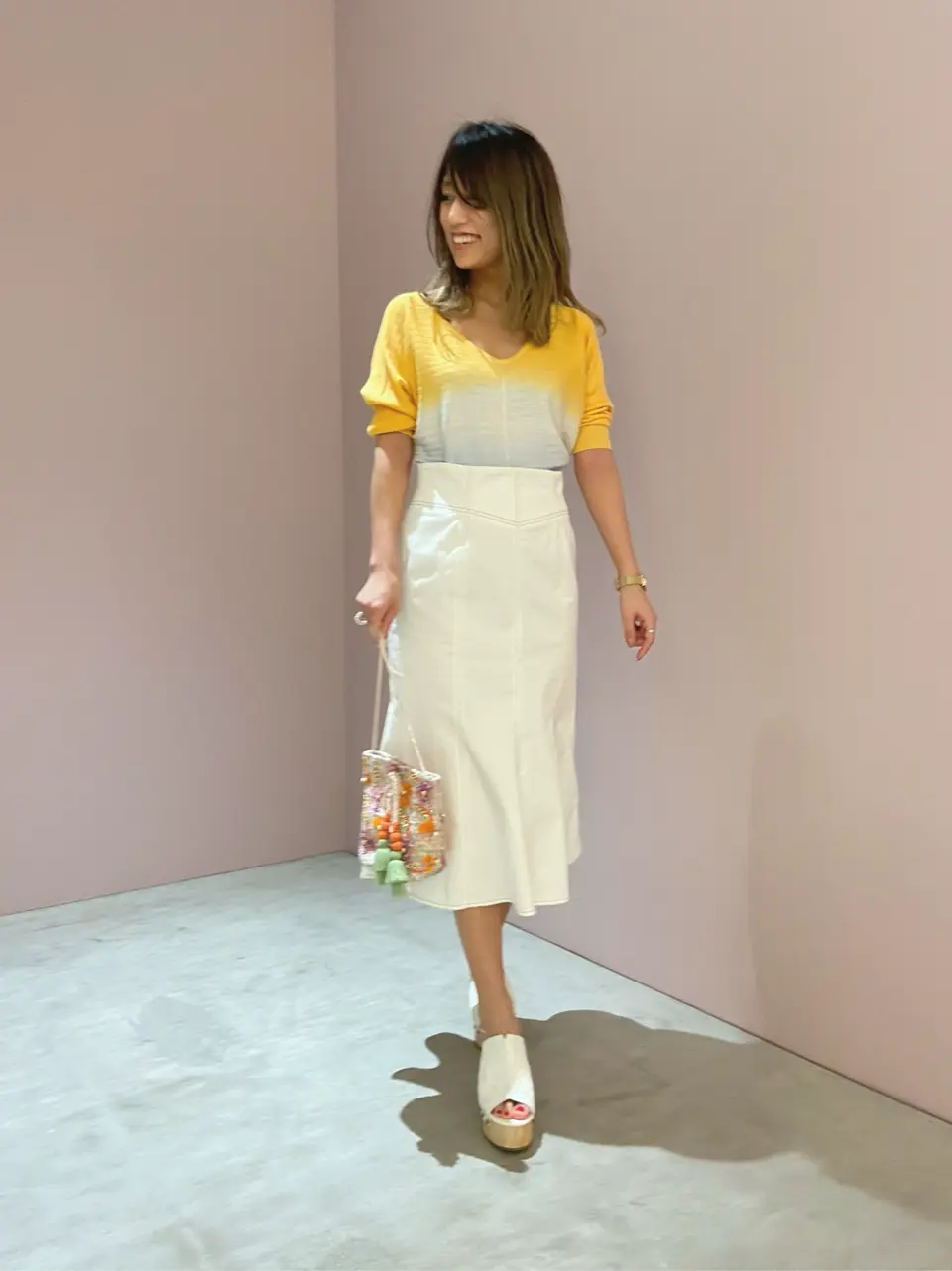 ORIGINATED IN GRACE CONTINENTAL yukimi yonee コーディネート画像