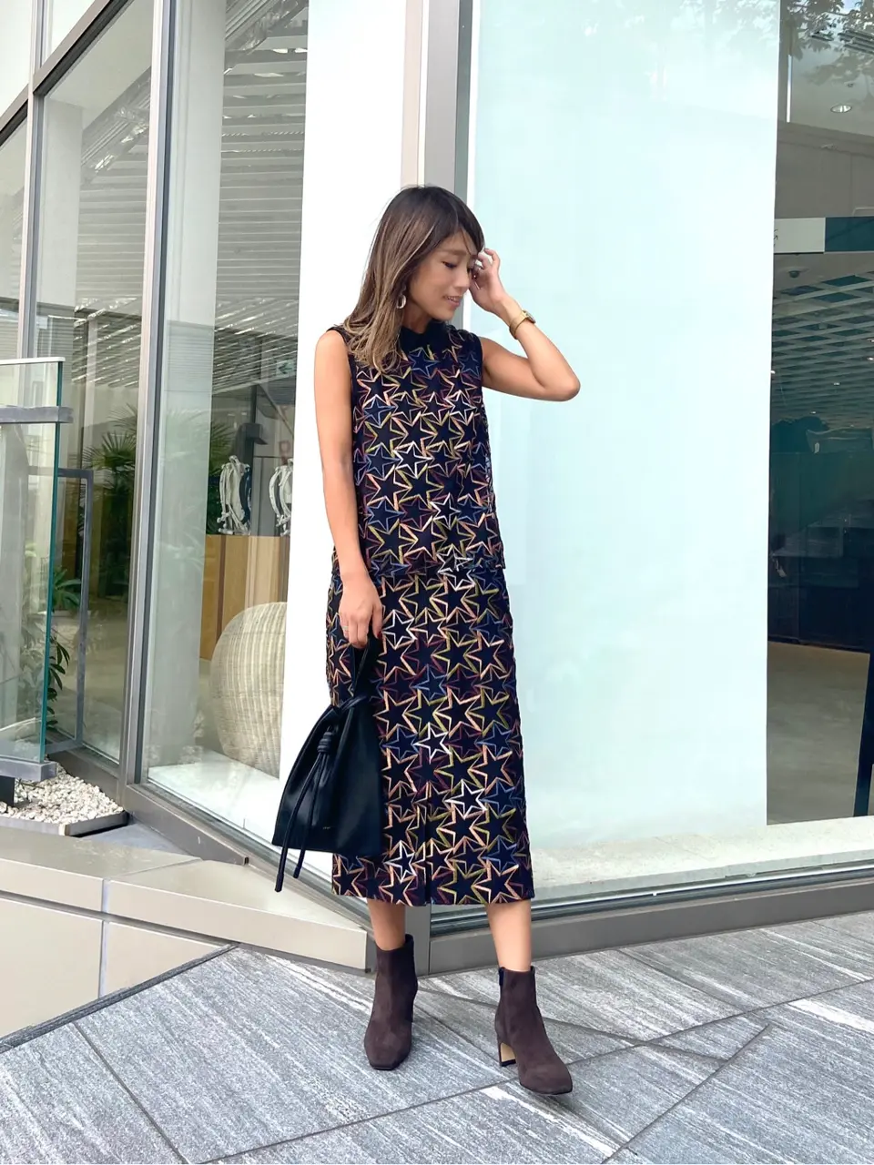 ORIGINATED IN GRACE CONTINENTAL yukimi yonee コーディネート画像