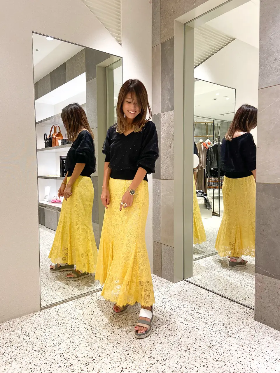 ORIGINATED IN GRACE CONTINENTAL yukimi yonee コーディネート画像