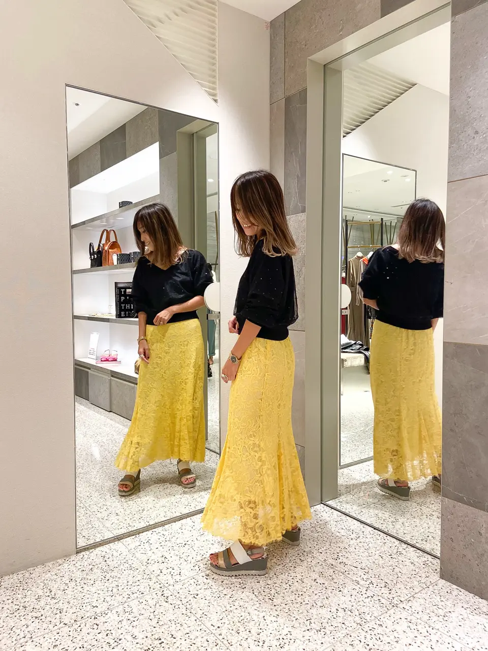 ORIGINATED IN GRACE CONTINENTAL yukimi yonee コーディネート画像