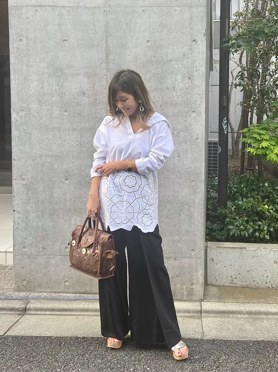 ORIGINATED IN GRACE CONTINENTAL yukimi yonee コーディネート画像