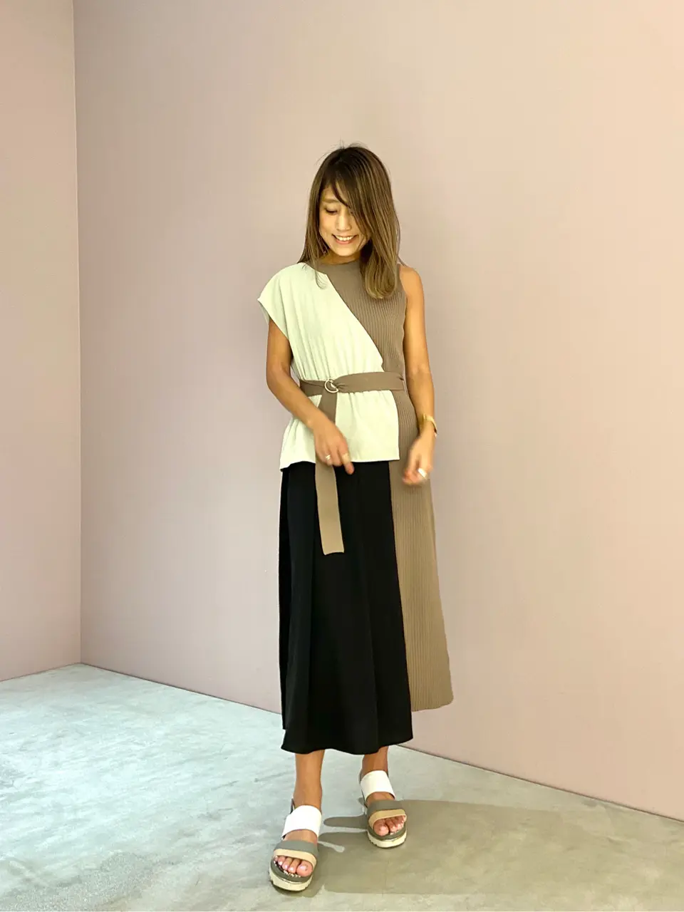 ORIGINATED IN GRACE CONTINENTAL yukimi yonee コーディネート画像