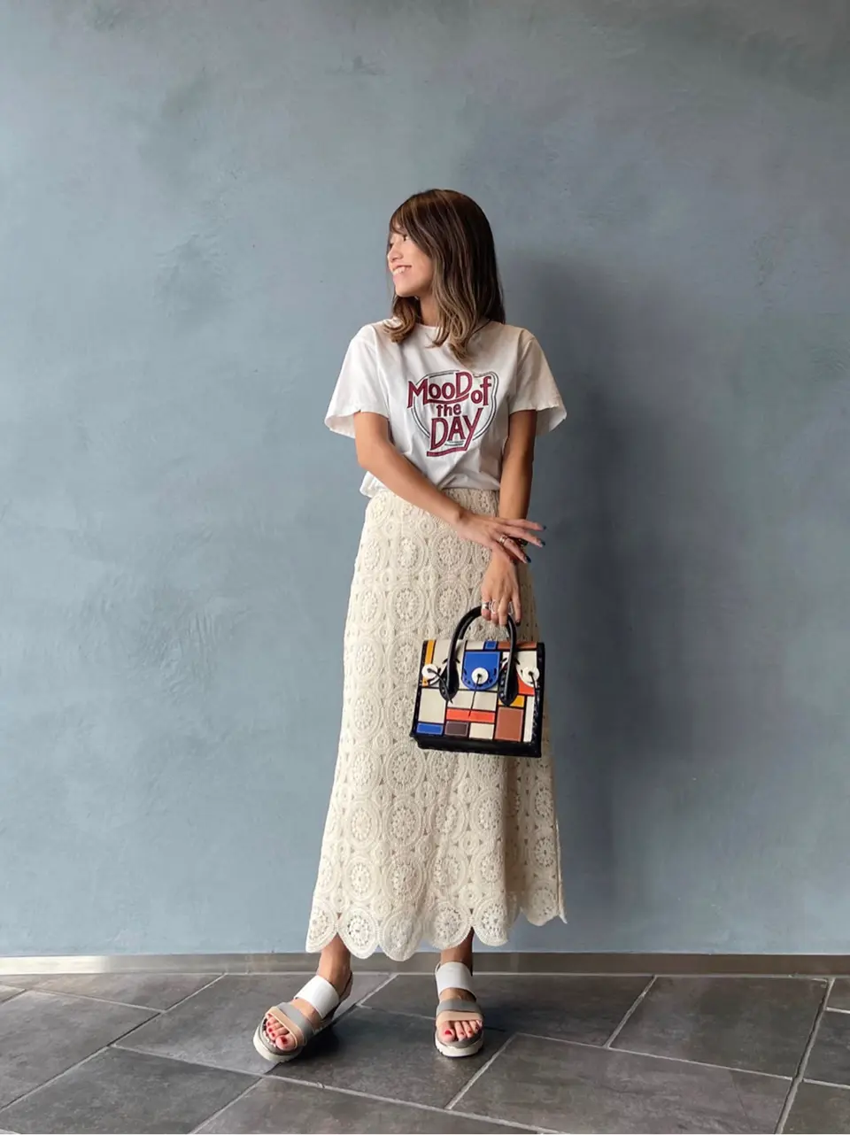 ORIGINATED IN GRACE CONTINENTAL yukimi yonee コーディネート画像