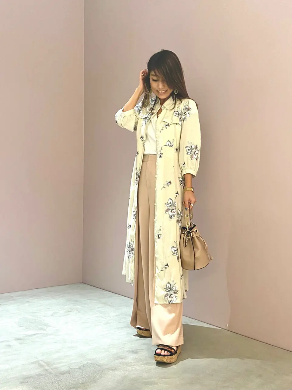 ORIGINATED IN GRACE CONTINENTAL yukimi yonee コーディネート画像