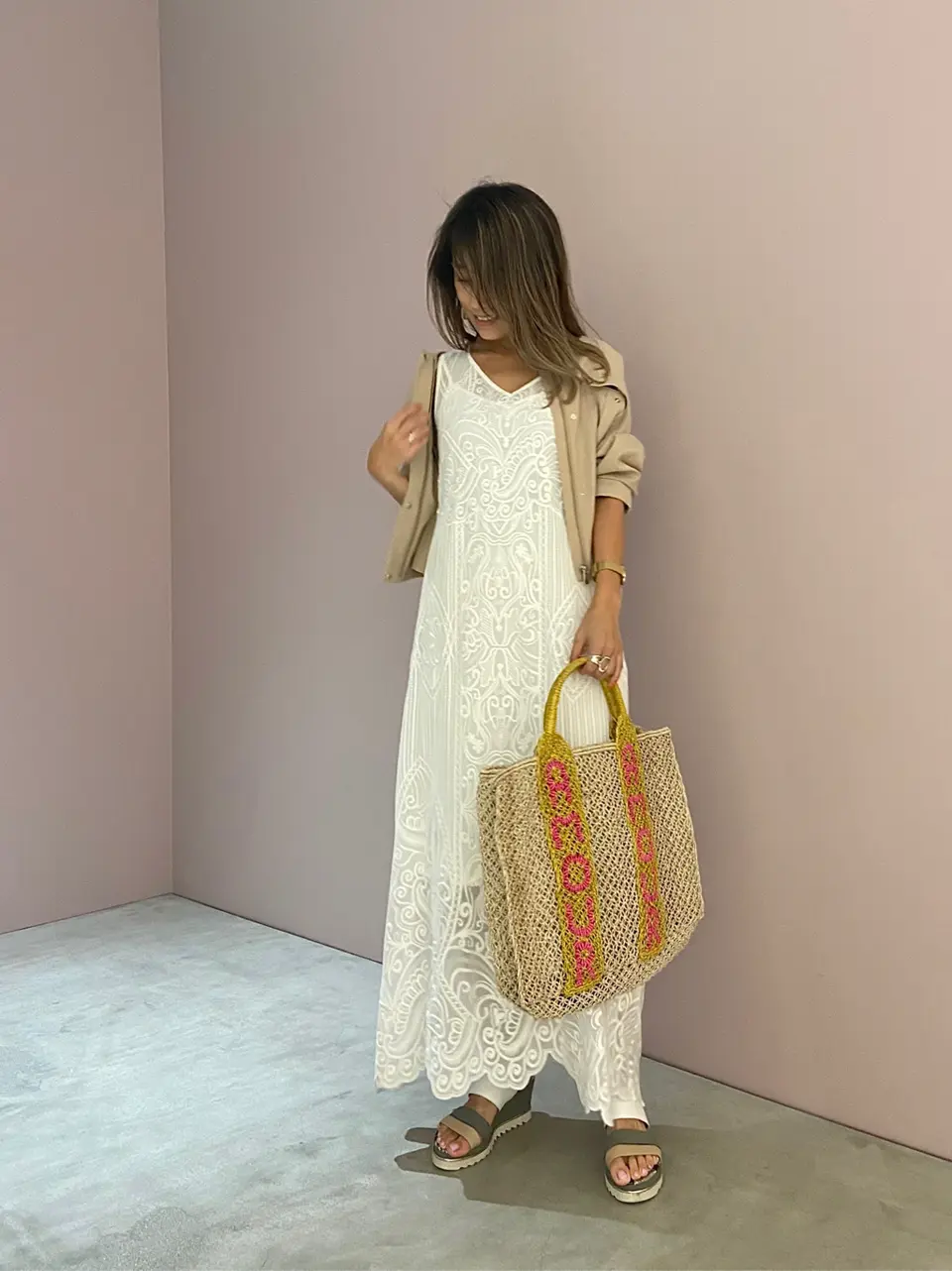 ORIGINATED IN GRACE CONTINENTAL yukimi yonee コーディネート画像