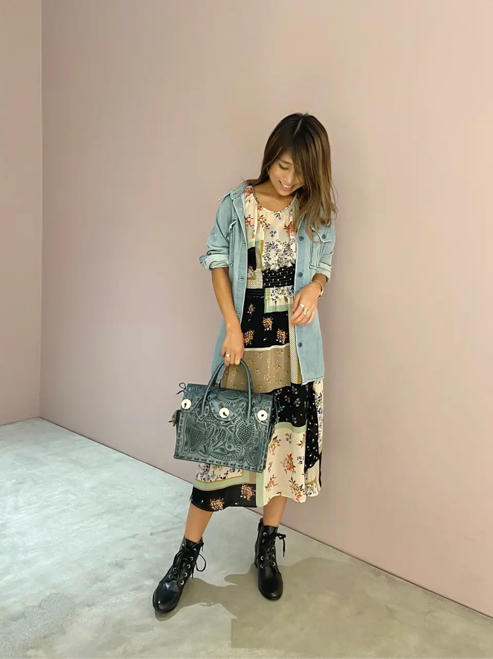 ORIGINATED IN GRACE CONTINENTAL yukimi yonee コーディネート画像