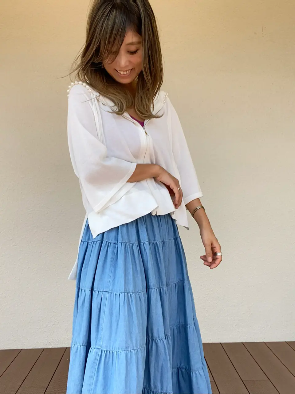 ORIGINATED IN GRACE CONTINENTAL yukimi yonee コーディネート画像