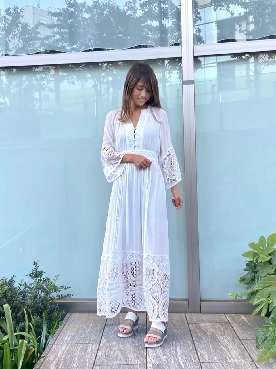 ORIGINATED IN GRACE CONTINENTAL yukimi yonee コーディネート画像