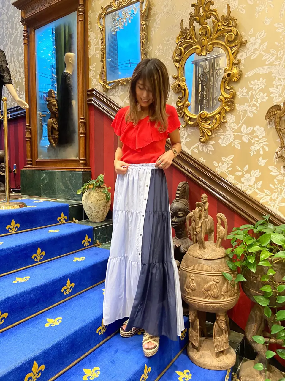 ORIGINATED IN GRACE CONTINENTAL yukimi yonee コーディネート画像