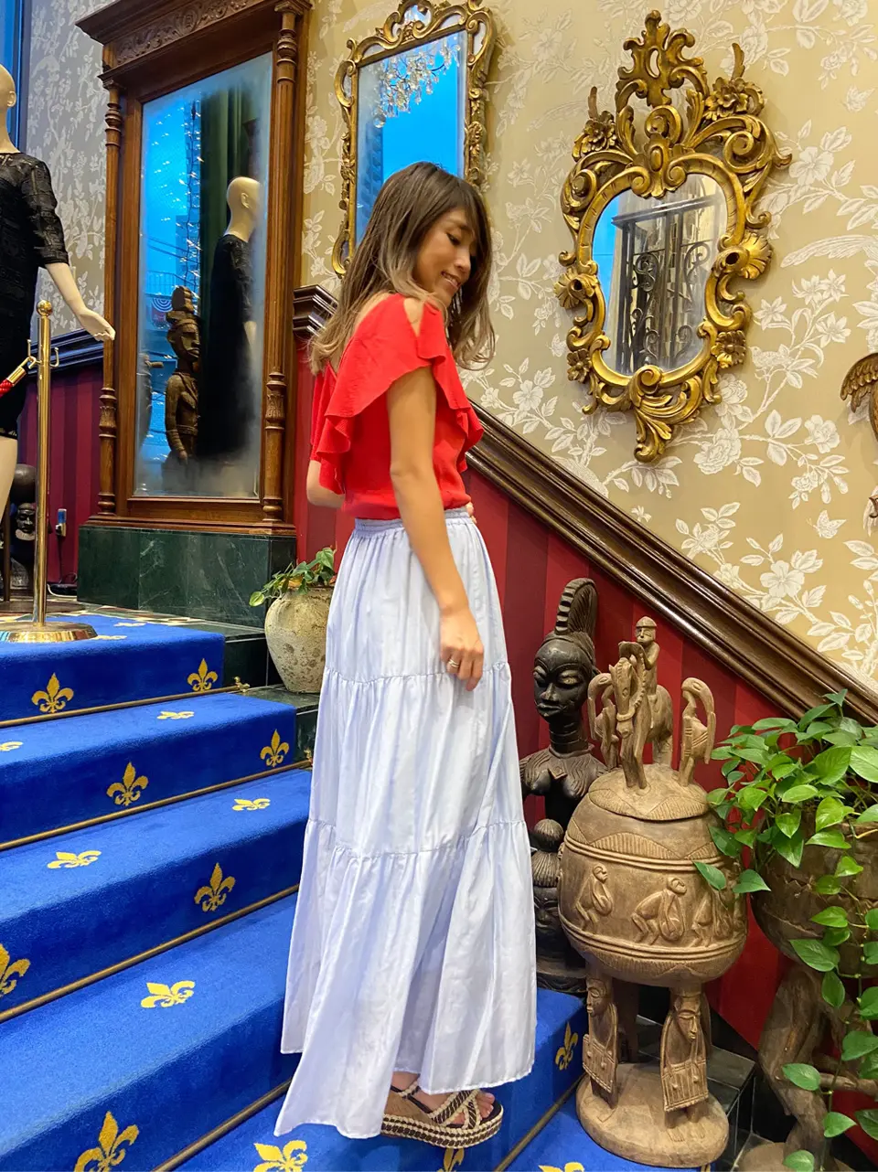 ORIGINATED IN GRACE CONTINENTAL yukimi yonee コーディネート画像