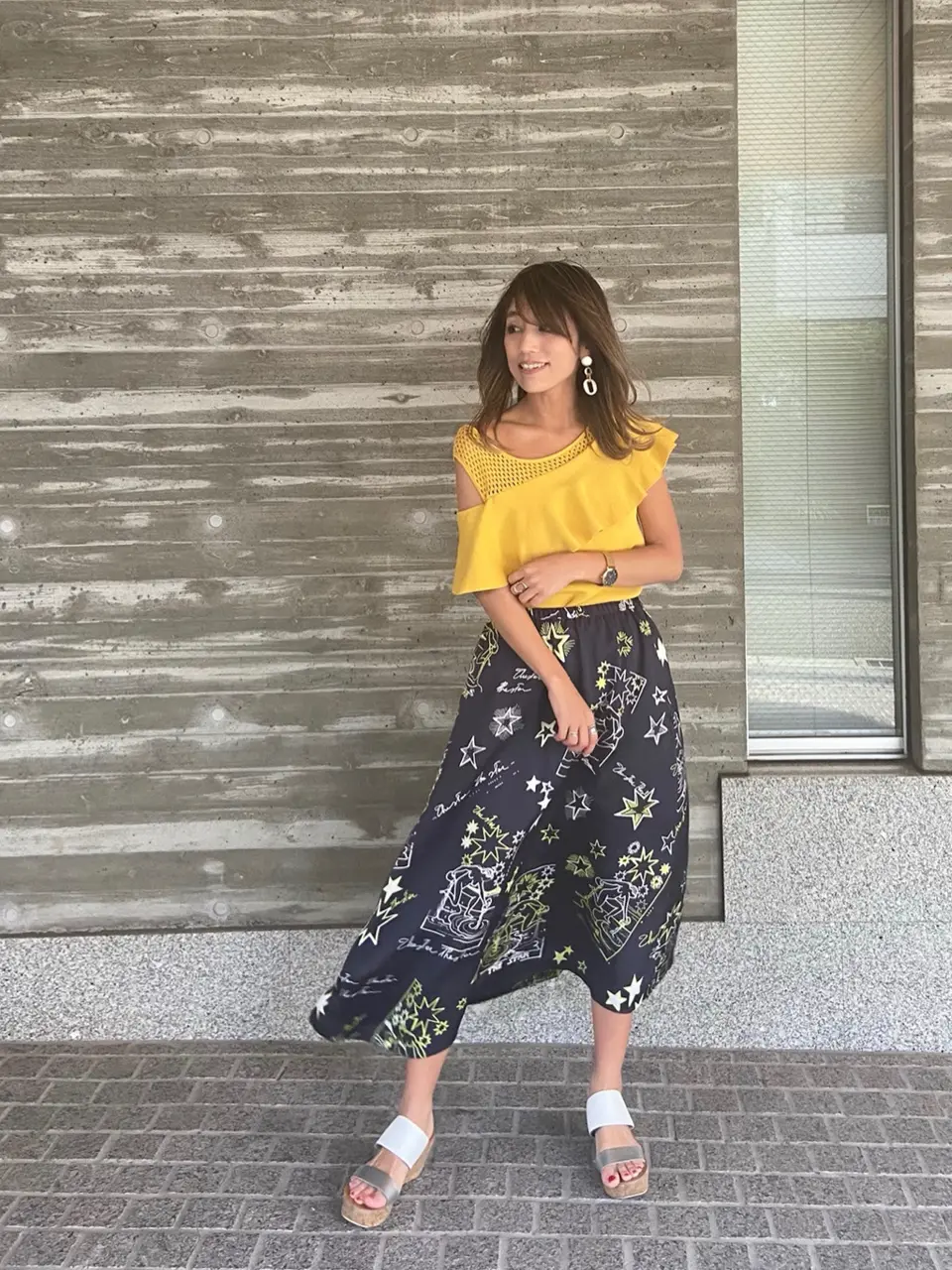 ORIGINATED IN GRACE CONTINENTAL yukimi yonee コーディネート画像