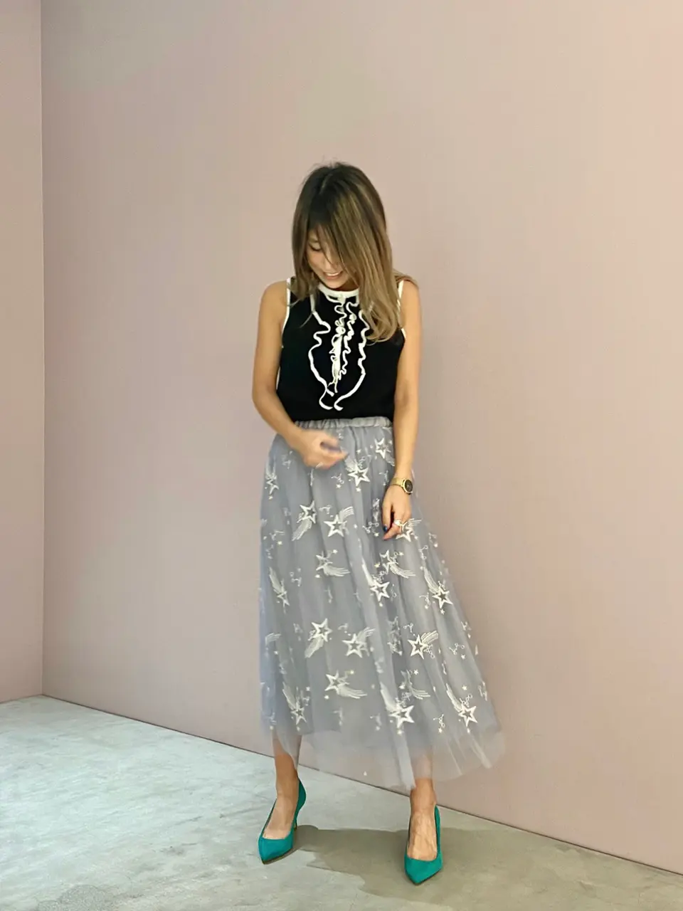 ORIGINATED IN GRACE CONTINENTAL yukimi yonee コーディネート画像