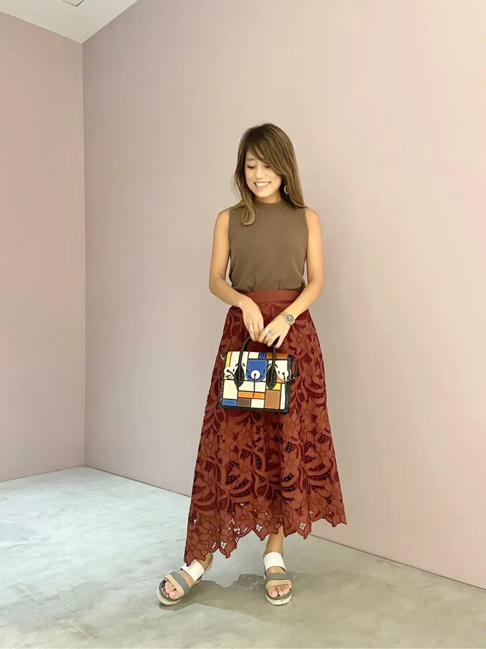 ORIGINATED IN GRACE CONTINENTAL yukimi yonee コーディネート画像