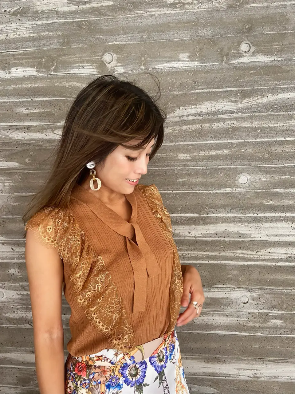 ORIGINATED IN GRACE CONTINENTAL yukimi yonee コーディネート画像